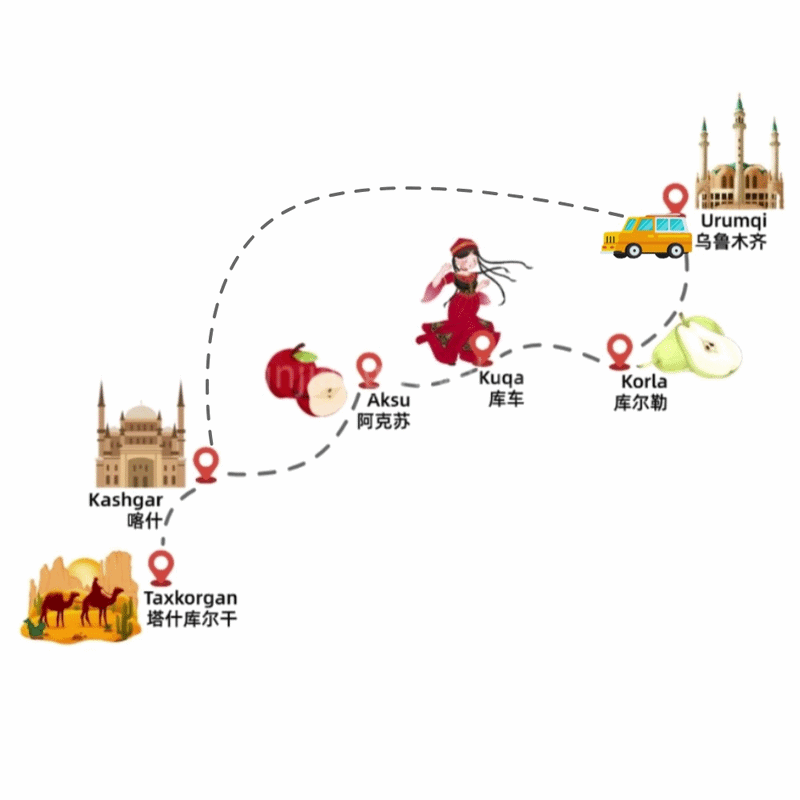 10 Days South Xinjiang Group Join in Tour